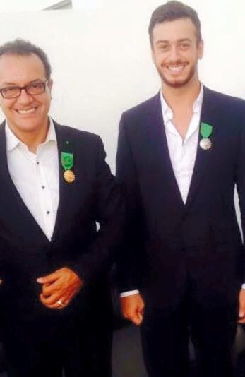 سعد لمجرد رفقة والده الفنان البشير عبد