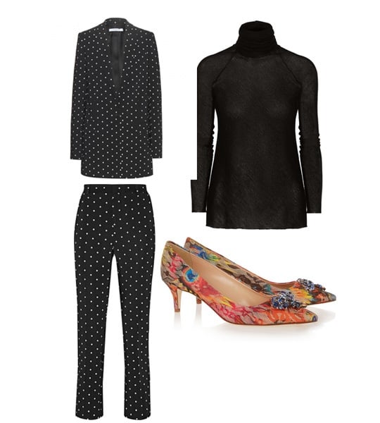 Givenchy Blazer - Givenchy Pants - J.Crew Pumps - THE ELDER STATESMANT Turtle Neck