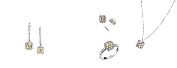 تألقي عروساً بالألماس الأصفر من مجوهرات معوض   MOUAWAD