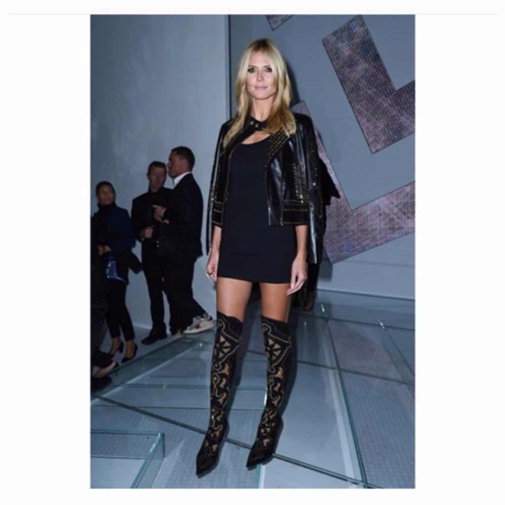 Heidi Klum in Versace look