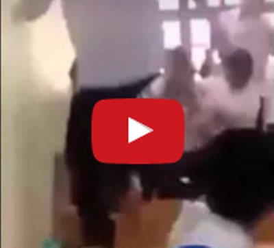 بالفيديو - طالبة تتعرض للسحل داخل صف دراسي!