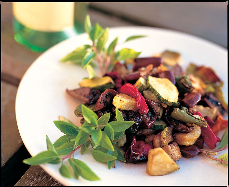 يخنة الباذنجان المشوي في الفرن