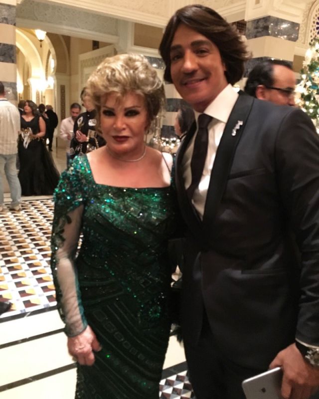 صفية العمري والمصمّم هاني البحيري