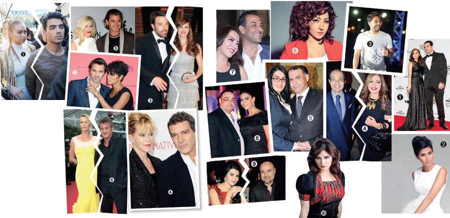 2015 طلاق وانفصال قصص حب انتهت