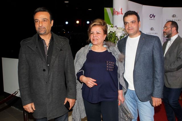 الممثلون  طوني نصير، وداد جبور ومجدي مشموشي