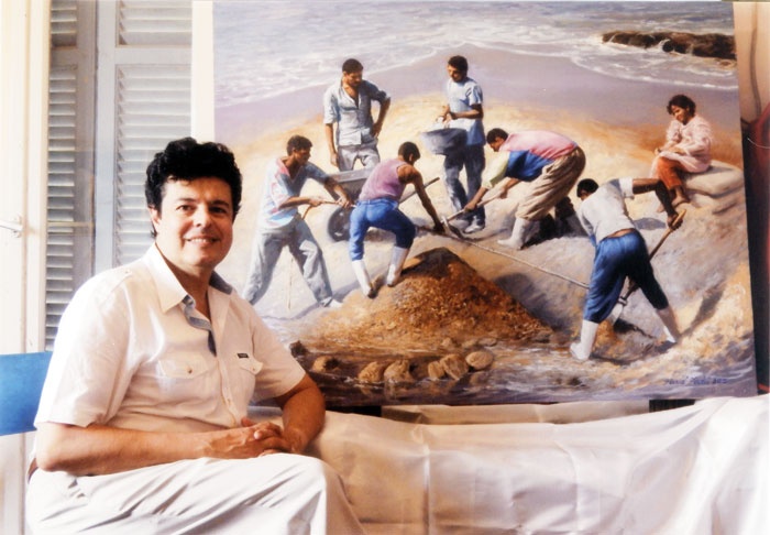 رسالة من الفنان فريد فاضل الى المجتمع المصري في 45 لوحة