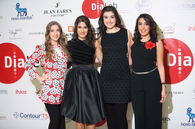 فانيسا حداد وكريستين معلوف ومارسيل حداد وغاييل فخر الدين
