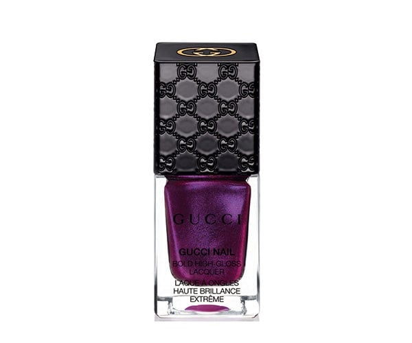 بنفسجي متألق Gucci Nail Bold High-Gloss Lacquer in Absolute Purple
