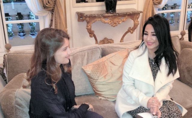 مع الزميلة مايا بنّوت