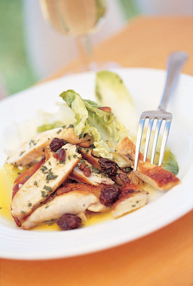 سلطة الدجاج الحلوة والحامضة