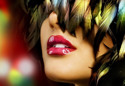 ابتسامة متلألئة