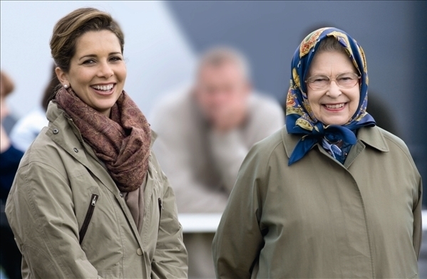 الأميرة هيا التقت الملكة اليزابيث الثانية 