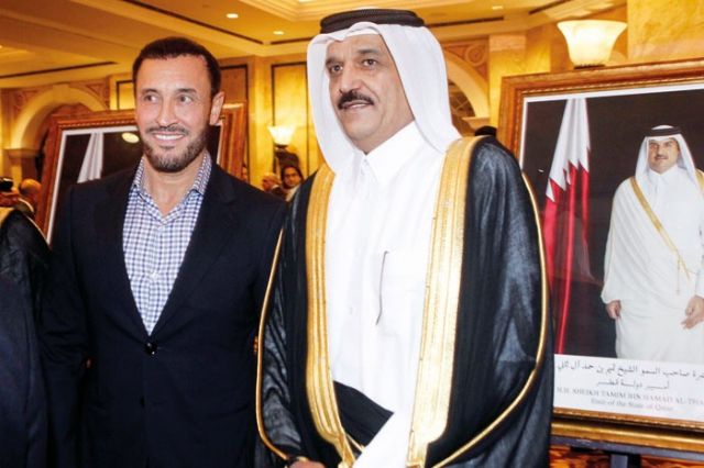 سفير قطر والفنان كاظم الساهر