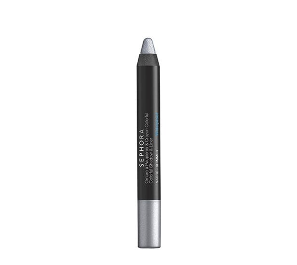 فضي متلألىء Sephora Colorful Shadow & Liner Shimmer Waterproof no.02 in Silver
