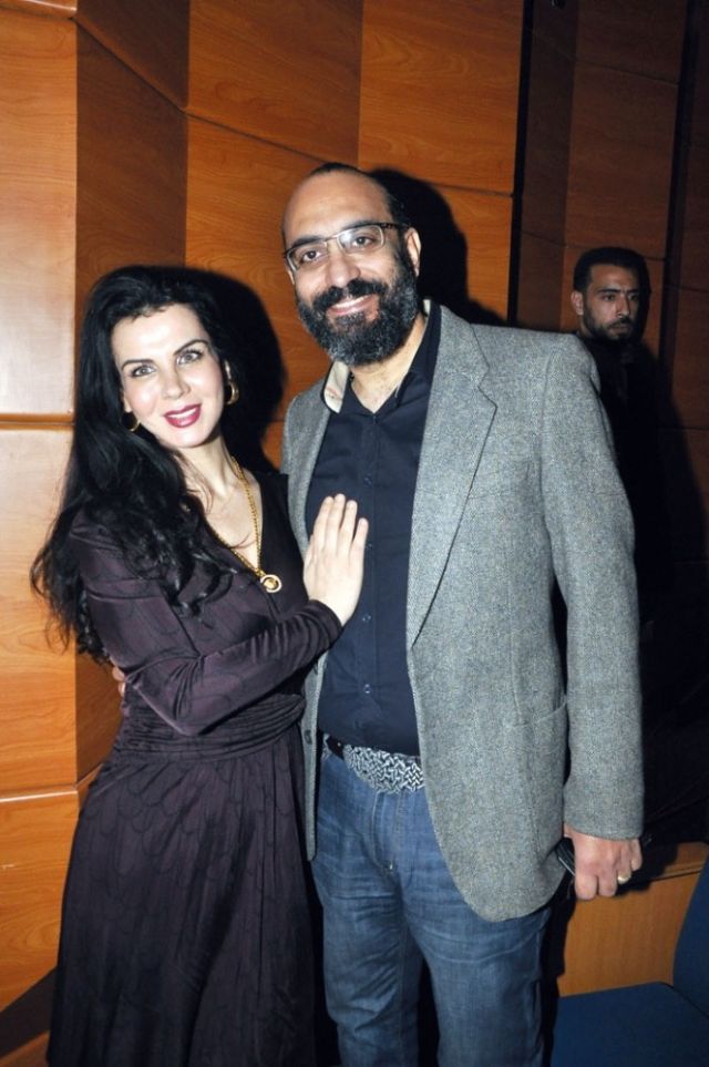 المخرج أكرم فريد وزوجته تاتيانا