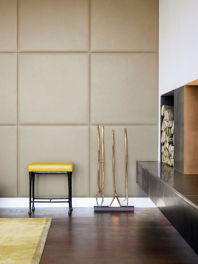 ركن المدفأة في الصالون