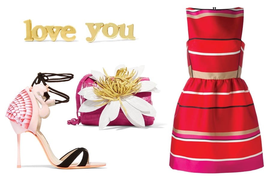 JENNIFER MEYER Earings $550 - Lanvin Dress $2,270 - NANCY GONZALEZ Clutch $2550 - SOPHIA WEBSTER Sandals $695