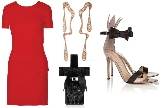 FERNANDO JORGE Earings $34,500 - GIANVITO ROSSI Sandals $980 - GIVENCHY Clutch $4,590 - Lanvin Dress $2,390