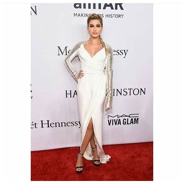 Hailey Baldwin in Pamela Roland