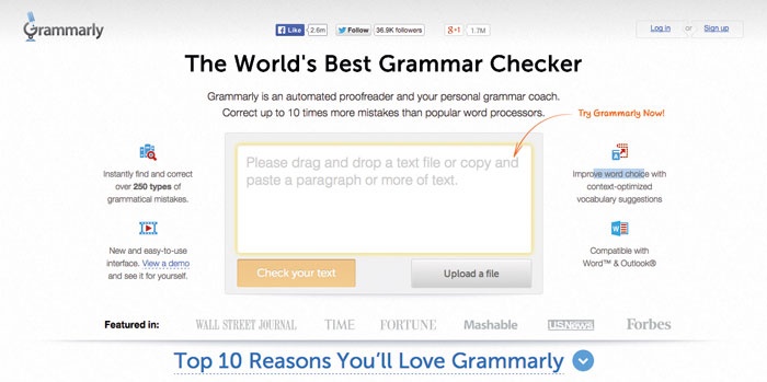 إكتشفي أخطاء القواعد في النصوص الإنكليزية عبر موقع Grammarly