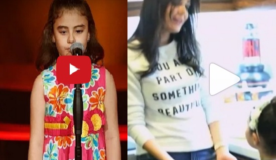 بالفيديو تاليا ابنة سيرين عبدالنور تغني 