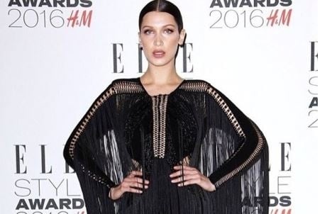 Bella Hadid in Julien Macdonald Bella Hadid in Julien Macdonald