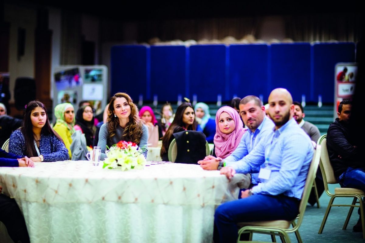 الملكة رانيا تشارك في ملتقى «متطوّعو الأردن» السادس