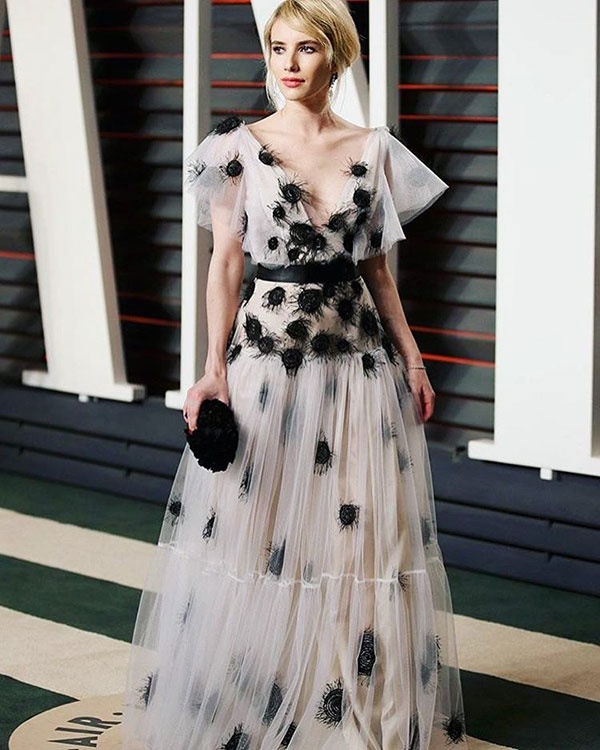 Emma Roberts in Yanina Couture
