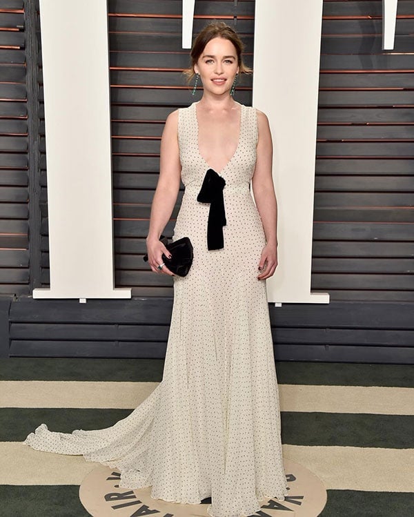 Emilia Clarke in Miu Miu