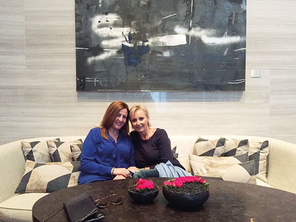 الزميلة ماغي عنيد 
مع ناتالي بدر