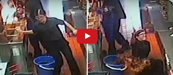 فيديو مضحك ومؤلم - موظفة 