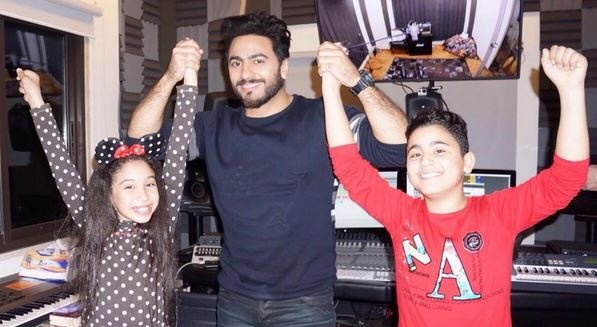 بالصورة - ماذا فعل تامر وزوجته بعد انتهاء thevoicekids