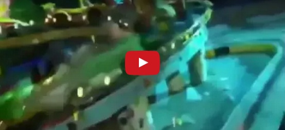 بالفيديو - لحظة سقوط طفل من لعبة الدوّامة في مدينة الملاهي!