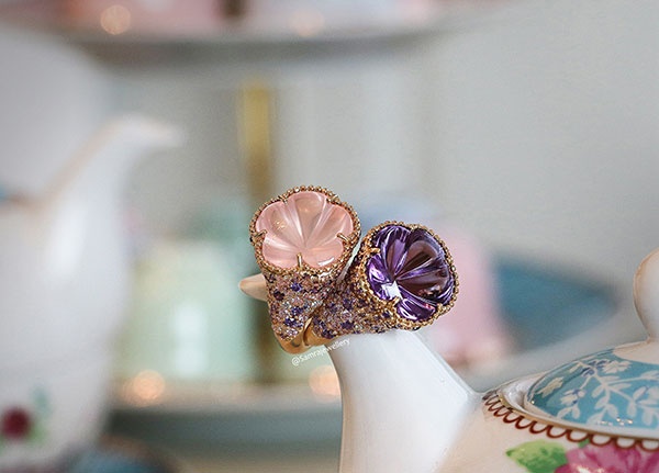 مجموعة خواتم بلمسات ناعمة في يوم الأم