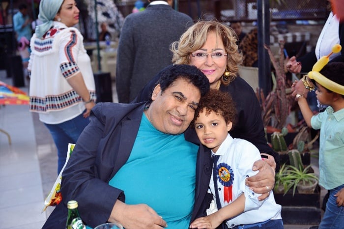 أسرة عدوية تحتفل بعيد ميلاد الابن والحفيد