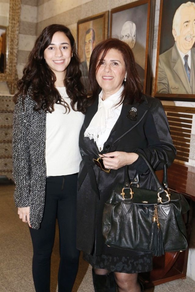 جمال رشيدي وابنتها لينا