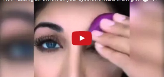 بالفيديو - تكثيف الحواجب بالبصل... إليك الطريقة السهلة!