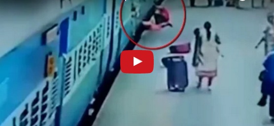 فيديو +18 - لحظة دهس امرأة تحت عجلات قطار