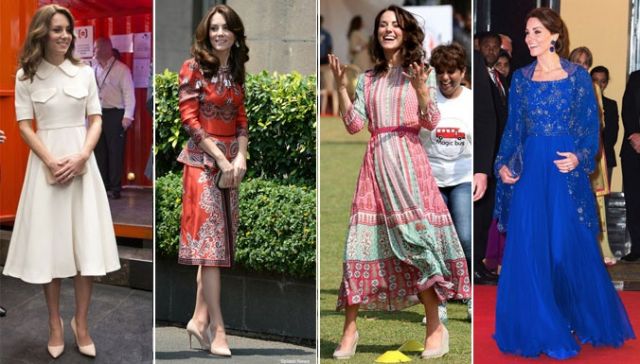 بالصور- كيت ميدلتون Kate Middleton تشغل الصحافة بثيابها في الهند