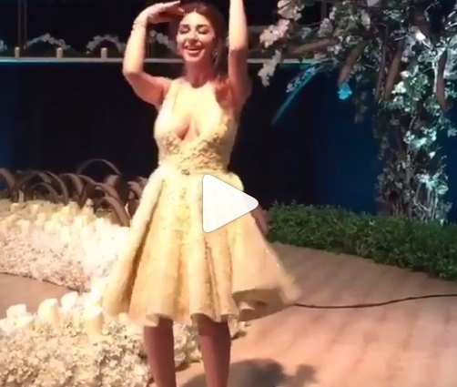 بالفيديو - ميريام فارس تشعل عرساً بالرقص والدوران بأسلوبها