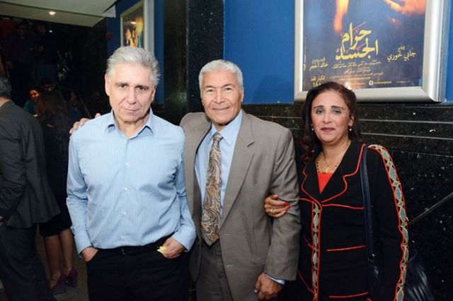 سيف عبدالرحمن وزوجته  وغابي خوري 
