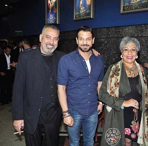 ناهد فريد شوقي وأشرف مصيلحي وخالد الحجر
