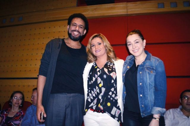 كندة علوش وهنا شيحة ومحمد أمين راضي
