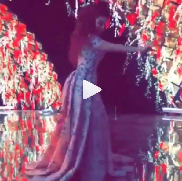 بالفيديو - ميريام فارس تشعل عرساً برقصها الخليجي الخاص