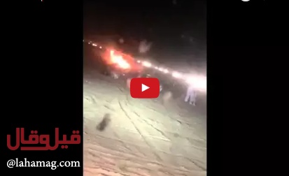 بالفيديو - سعودي ينقذ طفلة من الموت حرقاً بعد مقتل أهلها مباشرةً