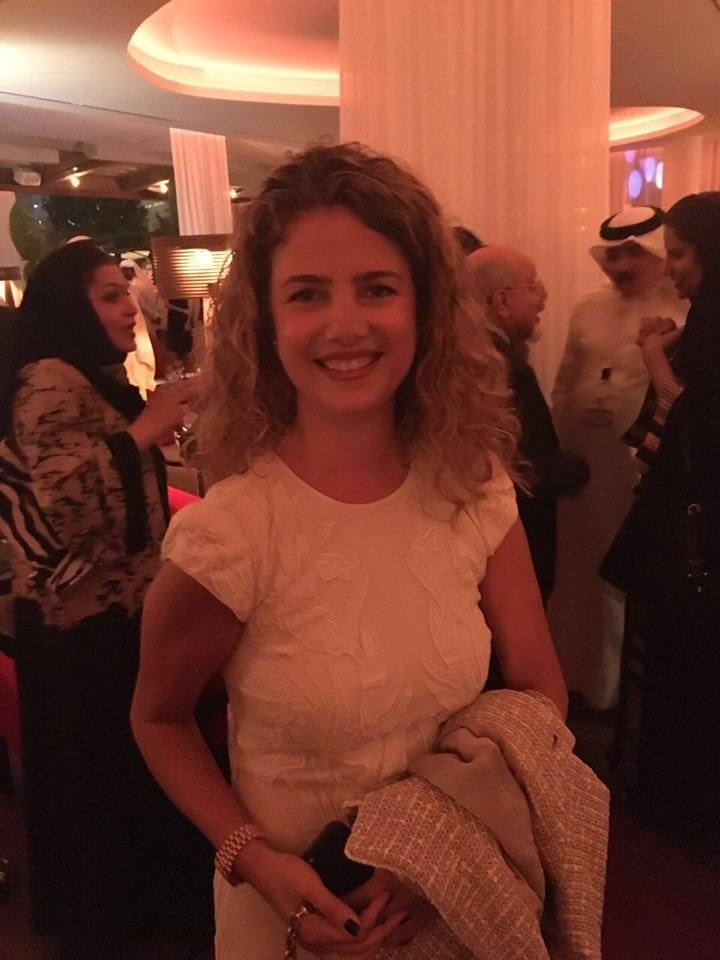 ابتسامة ‫‏ريما مكتبي‬ تخطف الأنظار في منتدى الإعلام العربي