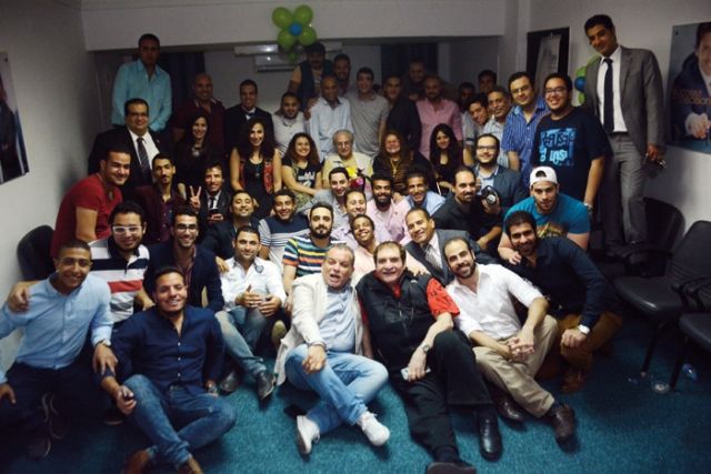  علي بدرخان والأصدقاء وطلاب الأكاديمية
