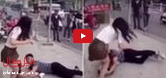 بالفيديو - لن تصدقوا فعل شاب يتمسك بقدم شريكته كي لا تنفصل عنه