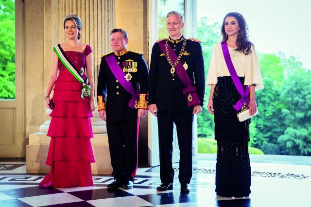 الملك عبد الله الثاني والملكة رانيا في بلجيكا وأنشطة متعددة للملكة رانيا خلال الزيارة الرسمية