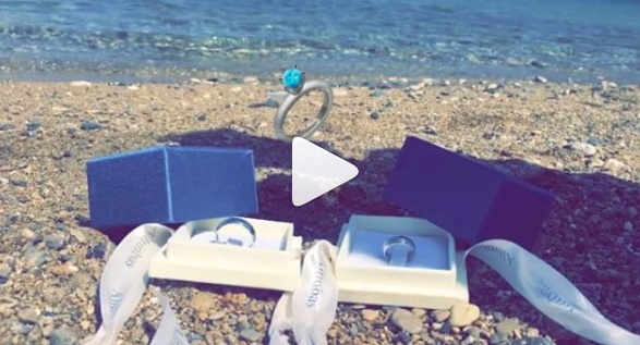 بالفيديو - خطوبة مريم حسين على الشاطئ تثير الجدل بقبل شريكها الجريئة